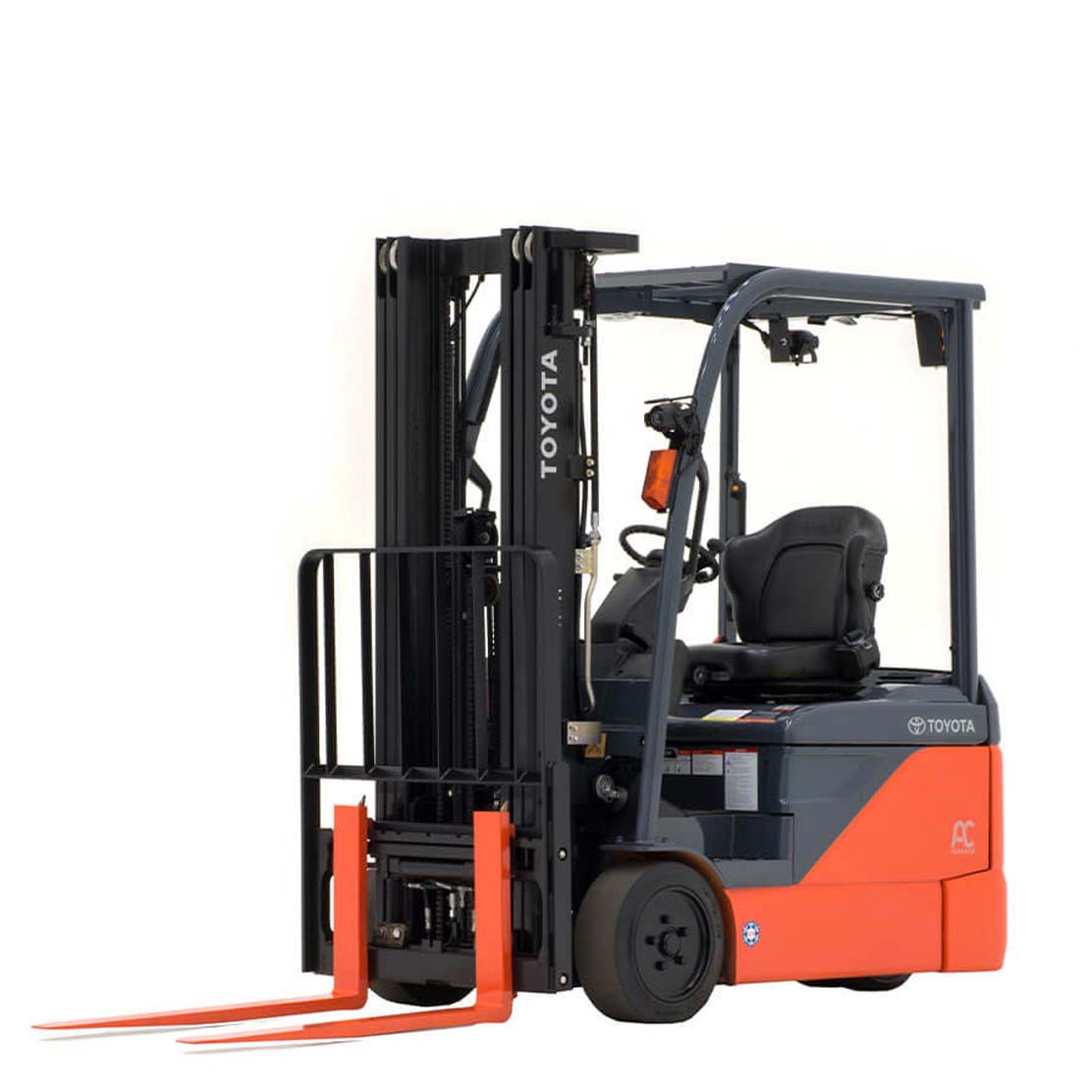 3-Wheel Electric Forklift side view 2