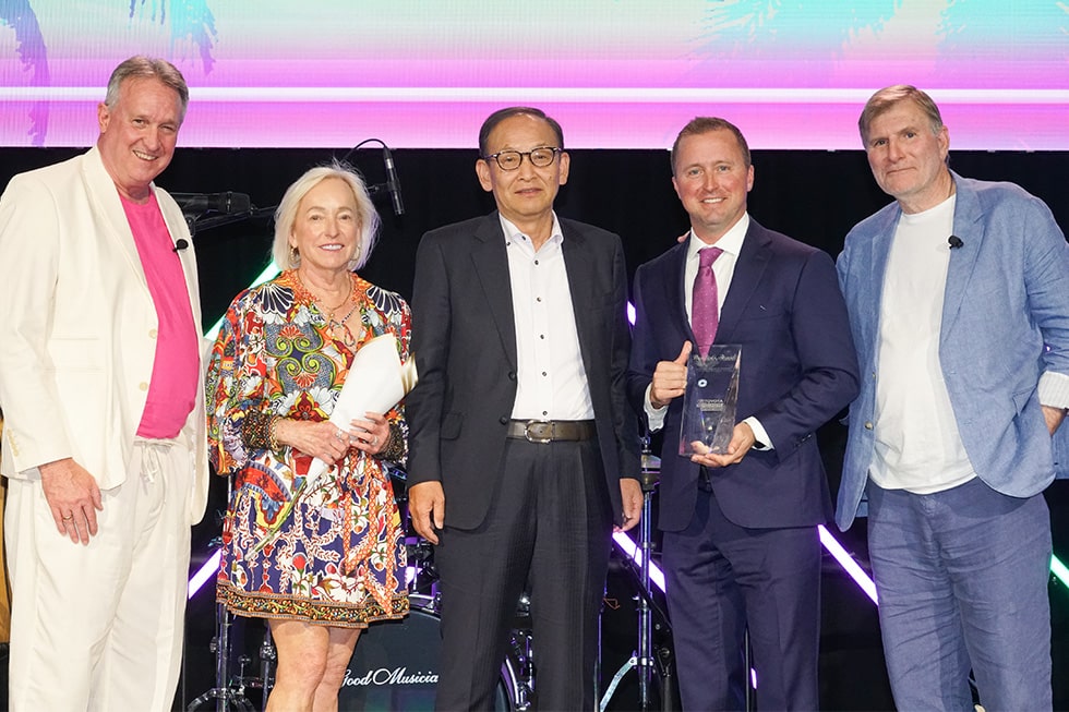 Preston Shoppa accepts Toyota President’s Award at annual meeting