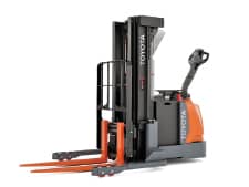 Toyota Walkie Straddle Stacker - Toyota’s New Lineup of Electric Heavy-Duty Stackers - Shoppa's Material Handling
