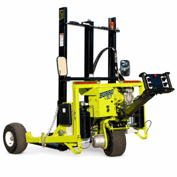 Burro Volt electric walk-behind forklift, American-made with remote control option