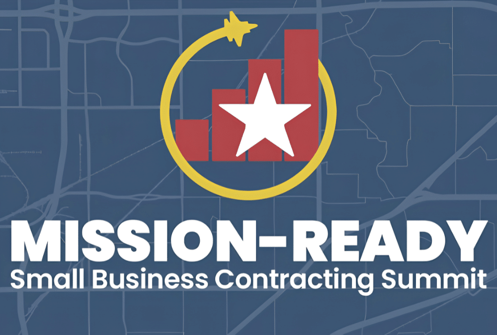 Mission-Ready Small Business Contracting Summit logo with rising bar chart and star
