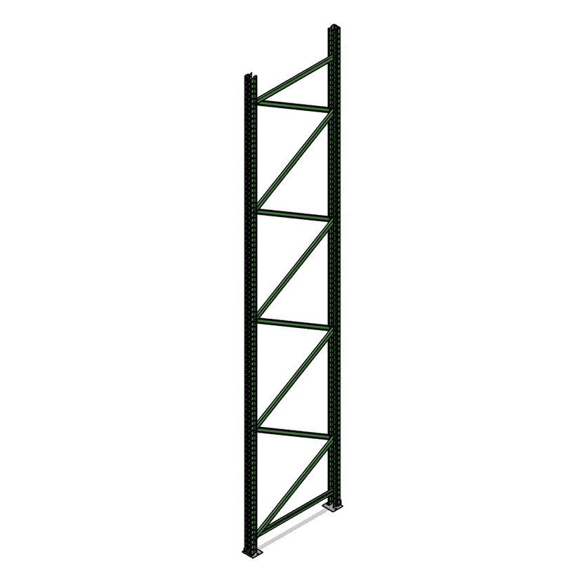 UPRIGHT 192 X 36 X 3 TEARDROP 14GA GRN - KING